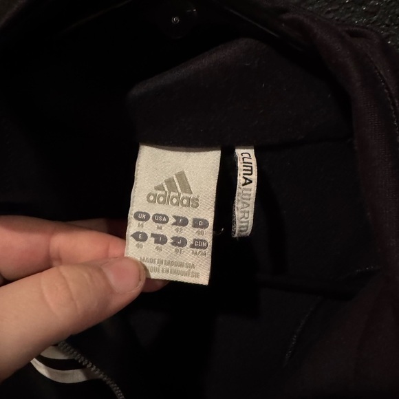 Women’s Adidas Clima Warm Black Zip Up Jacket Size Medium - Picture 3 of 6